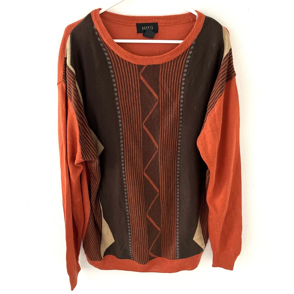 Vintage Miko Wool and Acrylic Sweater, Size: 2XLT